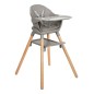 Chaise Haute Woody Gris 6 en 1 Chaise Haute Woody Gris 6 en 1