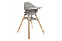 Chaise Haute Woody Gris 6 en 1