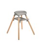 Chaise Haute Woody Gris 6 en 1 Chaise Haute Woody Gris 6 en 1