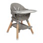 Chaise Haute Woody Gris 6 en 1 Chaise Haute Woody Gris 6 en 1