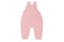 Salopette Maille Vieux Rose 1-3M