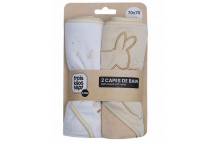 Lot De 2 Capes De Bain Lapin+Aop