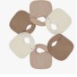 Bavoir Naissance X6 Nid D'abeille 18X21Cm Unis Beige Et Chocolat Bavoir Naissance X6 Nid D'abeille 18X21Cm Unis Beige Et Chocolat