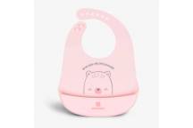 Bavoir en Silicone Ours With Me Rose