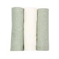 Lot de 3 Langes Graphic Olive Lot de 3 Langes Graphic Olive