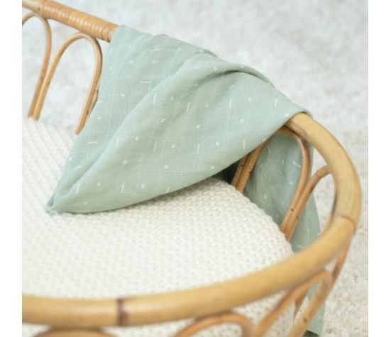 Lot de 3 Langes Graphic Olive