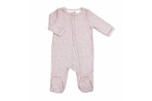 Pyjama Coton Zip Rose 1 mois