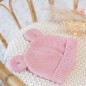 Bonnet Maille Rose 0-1 mois Bonnet Maille Rose 0-1 mois