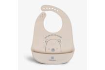 Bavoir en Silicone Ours With Me Gris
