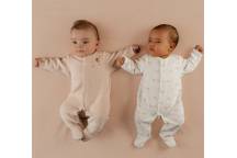 Lot De 2 Pyjamas Bébé Velours-Newborn 1M