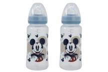 Lot De 2 Biberons 360Ml Tetine Silicone Debit 3 Positions Mickey