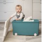 Coffre De Rangement Playbox Vert Azur Medium