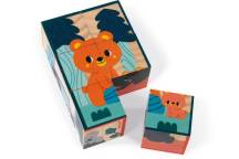 Wwf-6 Cubes En Bois Animaux