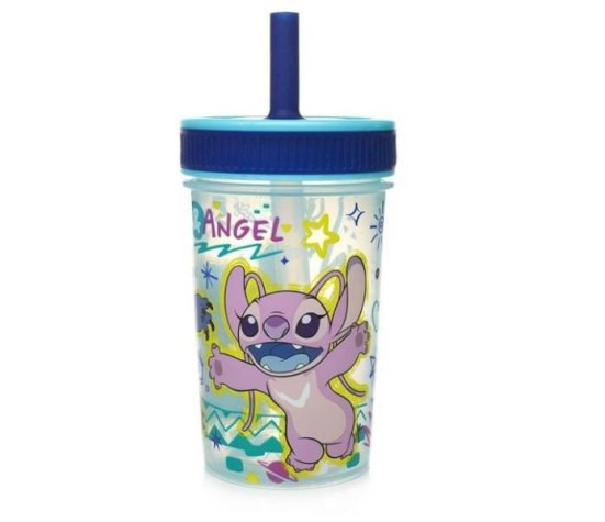 Gobelet A Paille Anti-Fuite 420Ml Lilo Et Stitch