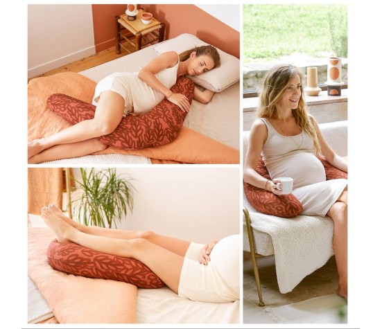 Coussin De Grossesse & D'allaitement 2 En 1 Terracotta