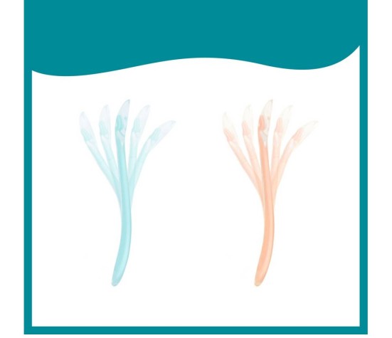 Lot de 5 cuillères silicone 1er âge