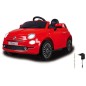 Voiture Electrique Fiat 500 Rouge 12V Voiture Electrique Fiat 500 Rouge 12V