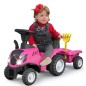 Porteur New Holland Tracteur avec remorque Rose Porteur New Holland Tracteur avec remorque Rose