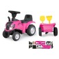 Porteur New Holland Tracteur avec remorque Rose Porteur New Holland Tracteur avec remorque Rose