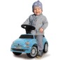 Porteur Fiat 500 Bleu 2 en 1 Porteur Fiat 500 Bleu 2 en 1