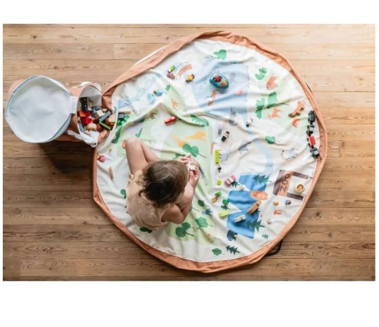 Tapis De Jeu Et Panier De Rangement-Soo Zoo