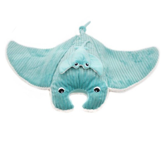 Peluche Raie Manta Maman et son Bébé Aqua