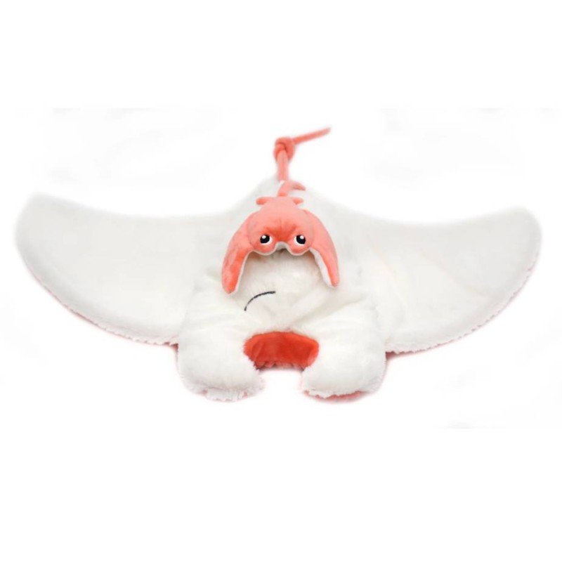 Peluche Raie Manta Maman et son Bébé Corail
