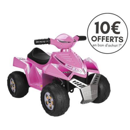 Quad Electrique Rose Racy 6V