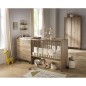 Lit combiné 120x60 évolutif en 90x190 Mokka