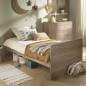 Lit combiné 120x60 évolutif en 90x190 Mokka