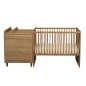 Lit combiné 120x60 évolutif en 90x190 Mokka