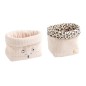 Lot de 2 panières de rangement lépoard Lot de 2 panières de rangement lépoard
