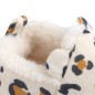 Chaussons bébé fourrés imprimé léopard Chaussons bébé fourrés imprimé léopard