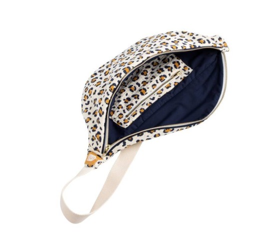 Sac banane en gaze de coton imprimé Léopard