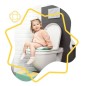 Réducteur de toilette confort avec poignées Réducteur de toilette confort avec poignées