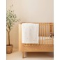 F&O Couverture 75X100Cm Mousseline Brodee & Sherpa-Blanc F&O Couverture 75X100Cm Mousseline Brodee & Sherpa-Blanc