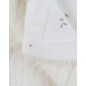 F&O Couverture 75X100Cm Mousseline Brodee & Sherpa-Blanc F&O Couverture 75X100Cm Mousseline Brodee & Sherpa-Blanc