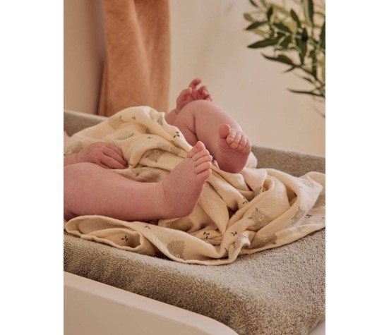 F&O Lot De 3 Langes 70X70 Cm Mousseline