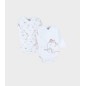Ensemble De 2 Bodys Croises Manches Longues-Funny Mammouth 0M Ensemble De 2 Bodys Croises Manches Longues-Funny Mammouth 0M