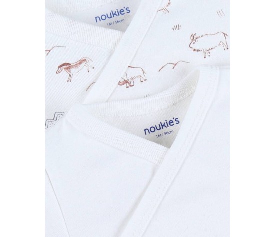 Ensemble De 2 Bodys Croises Manches Longues-Funny Mammouth 0M
