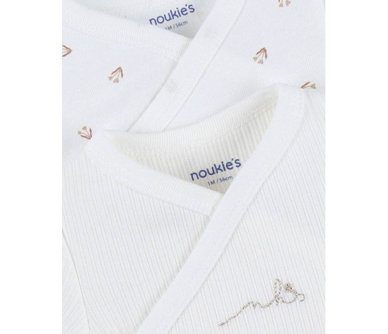 Ensemble De 2 Bodys Croises Manches Longues-Romantic Flowers 0M