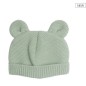 Bonnet à oreille en maille vert olive 0/1M Bonnet à oreille en maille vert olive 0/1M