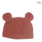 Bonnet à oreille en maille terracotta 0/1M Bonnet à oreille en maille terracotta 0/1M
