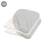 Lot de 2 Housses de Matelas à Langer Gris Clair