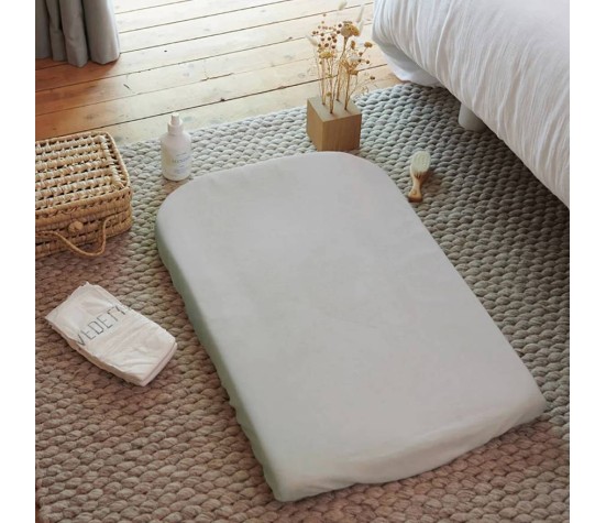 Lot de 2 Housses de Matelas à Langer Gris Clair