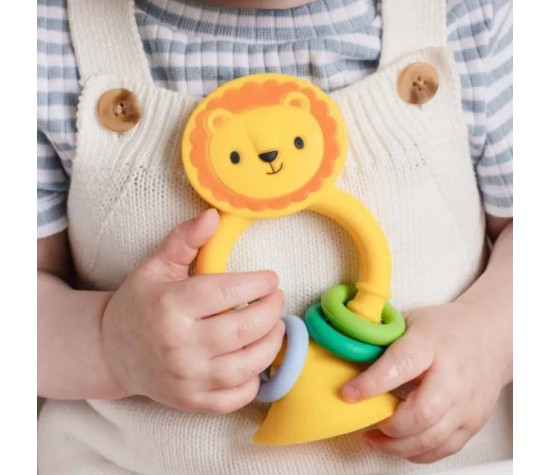 Jouet Sensorielle High Chair Buddy-Lion En Silicone