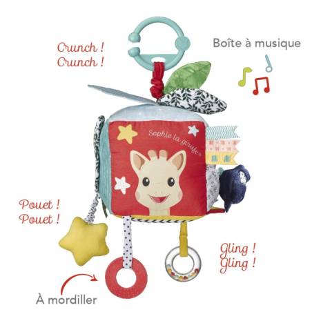 Cube sensoriel Sophie la...