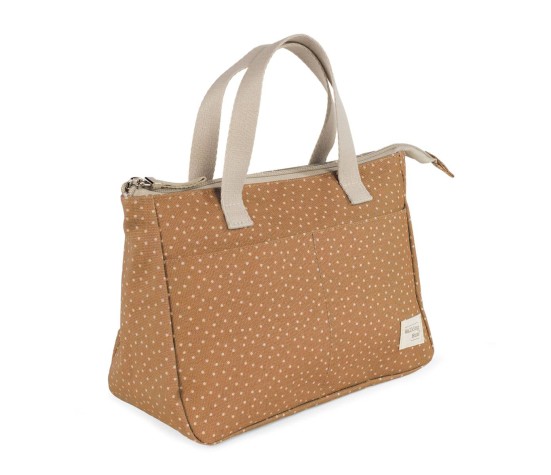 Sac de Toilette à Pois Poppy Cannelle