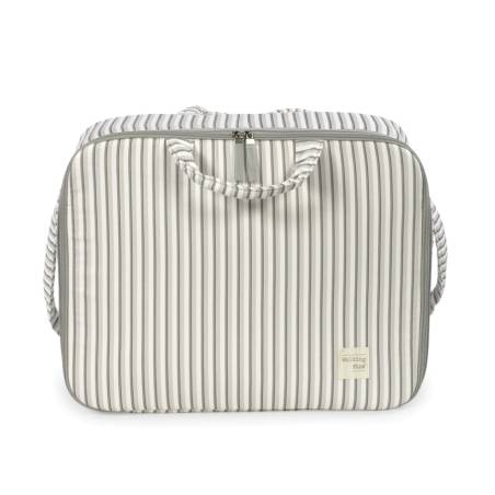 Valise Botton Rayures