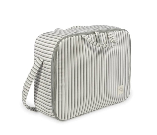 Valise Botton Rayures